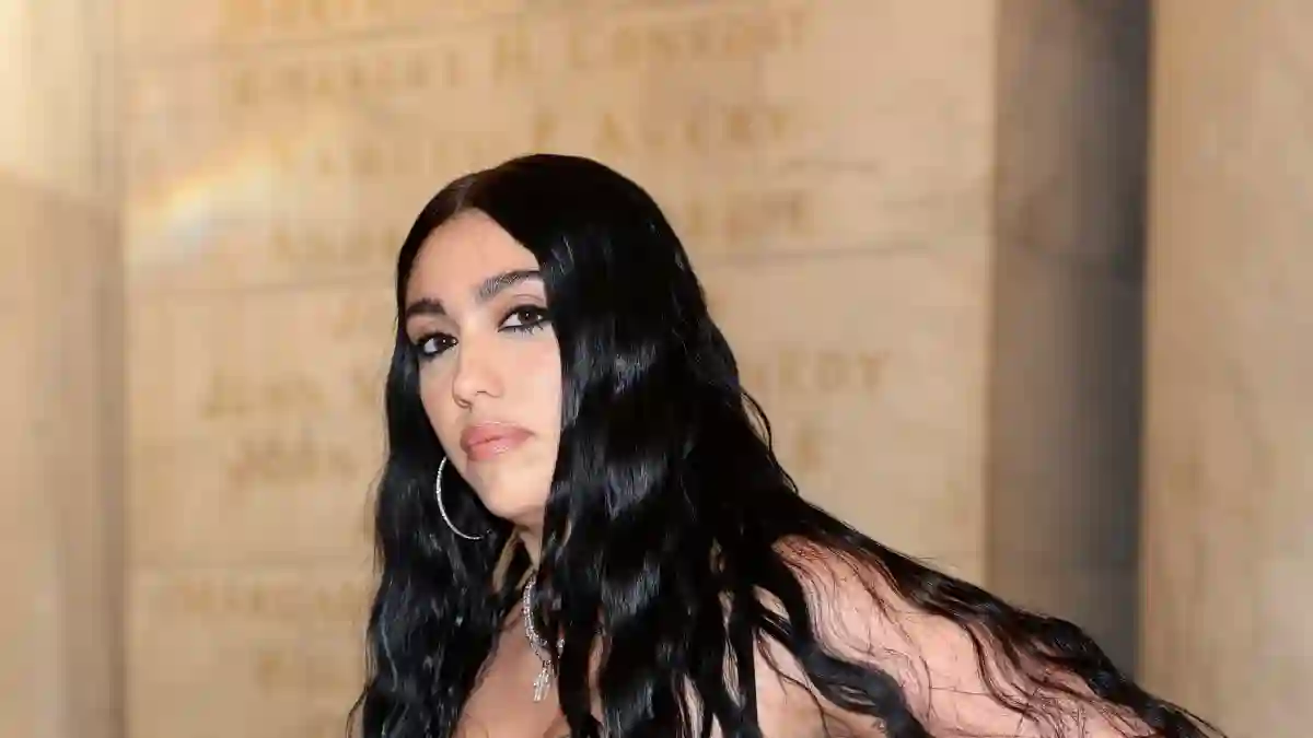 Lourdes Leon in a hot transparent dress