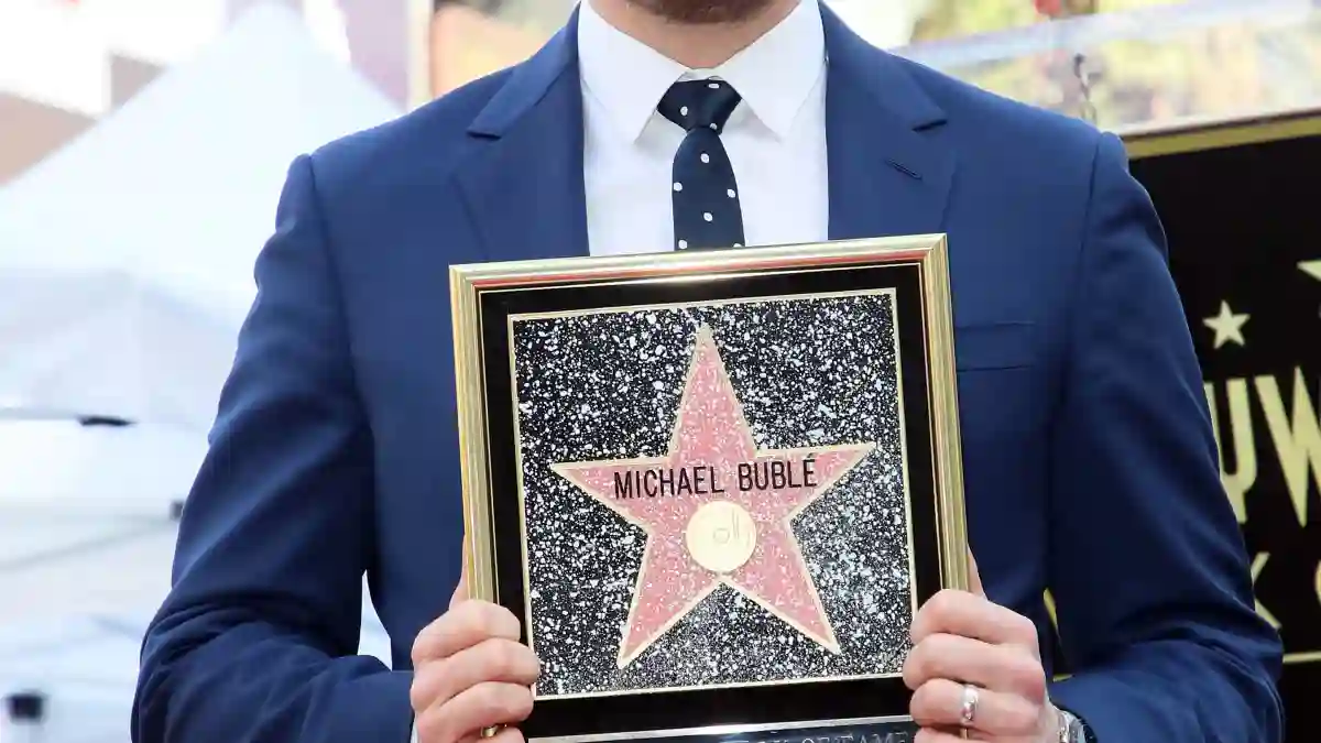 Michael Buble attends his being honored with a Star on the Hollywood Walk of Fame on November 16, 2018