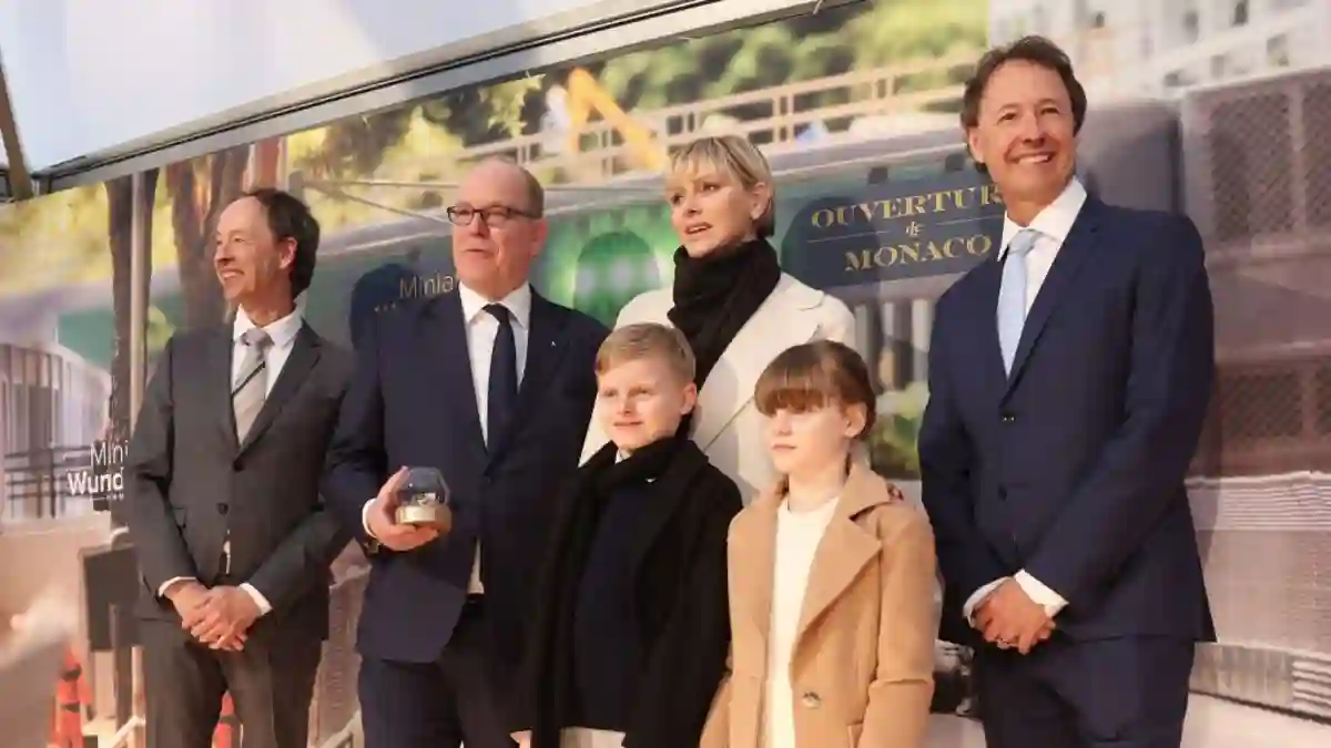 Prince Albert, Princess Charlene, Princess Gabriella and Prince Jacques