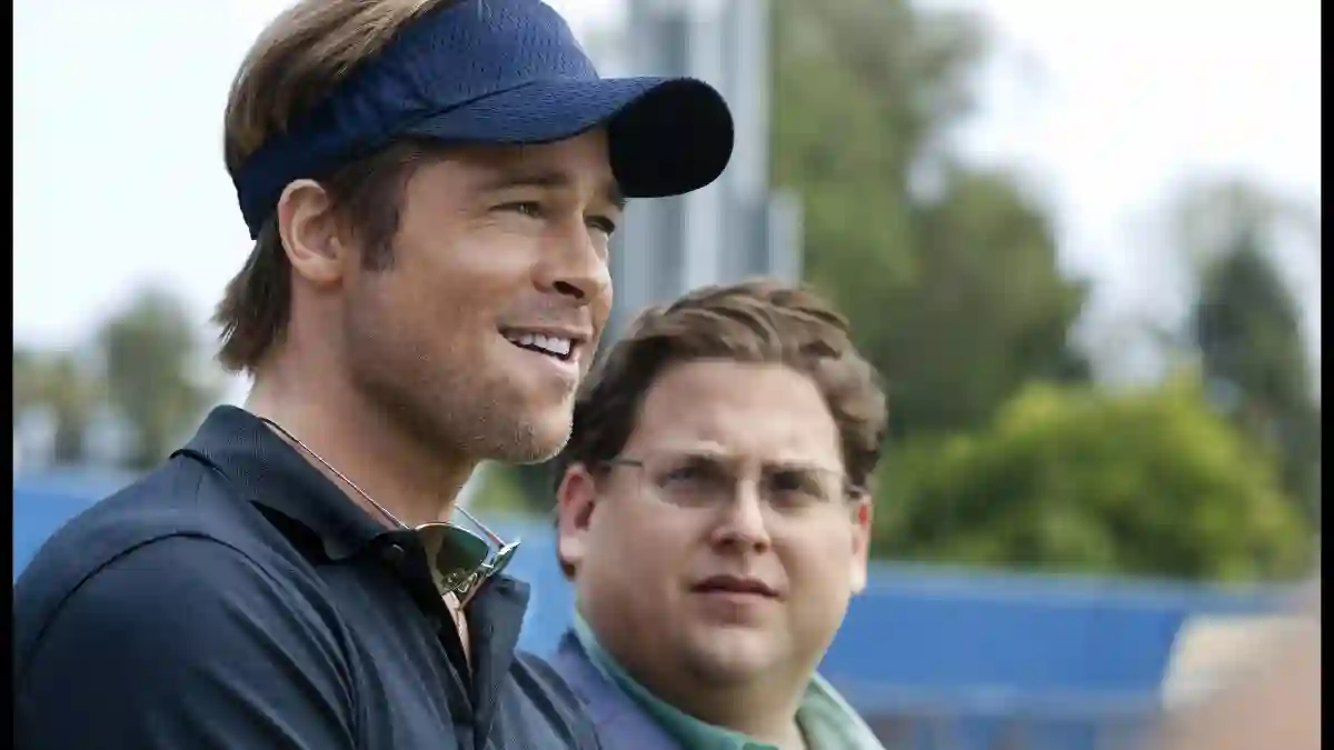 Brad Pitt and Jonah Hill in 'Moneyball'