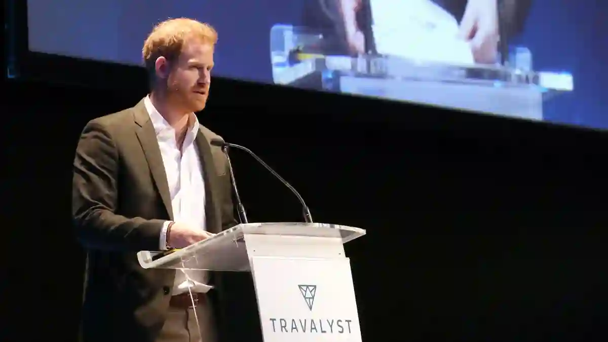 Prince Harry speaking in Edinburgh.