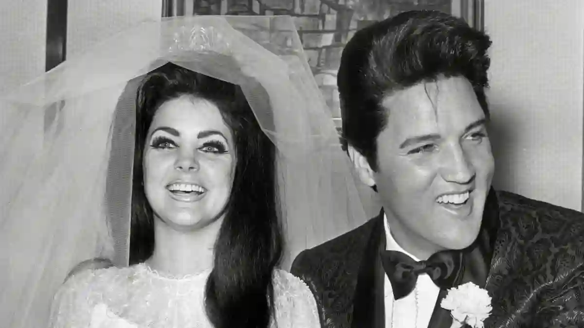 Priscilla Presley Elvis Presley Wedding day