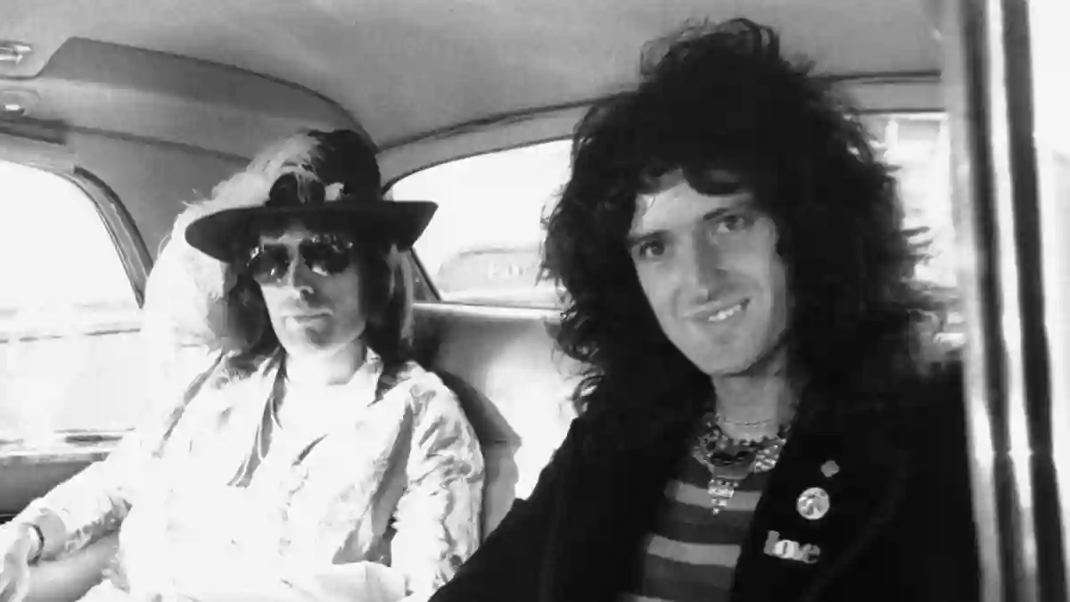 Queen band: Freddie Mercury and Brian May