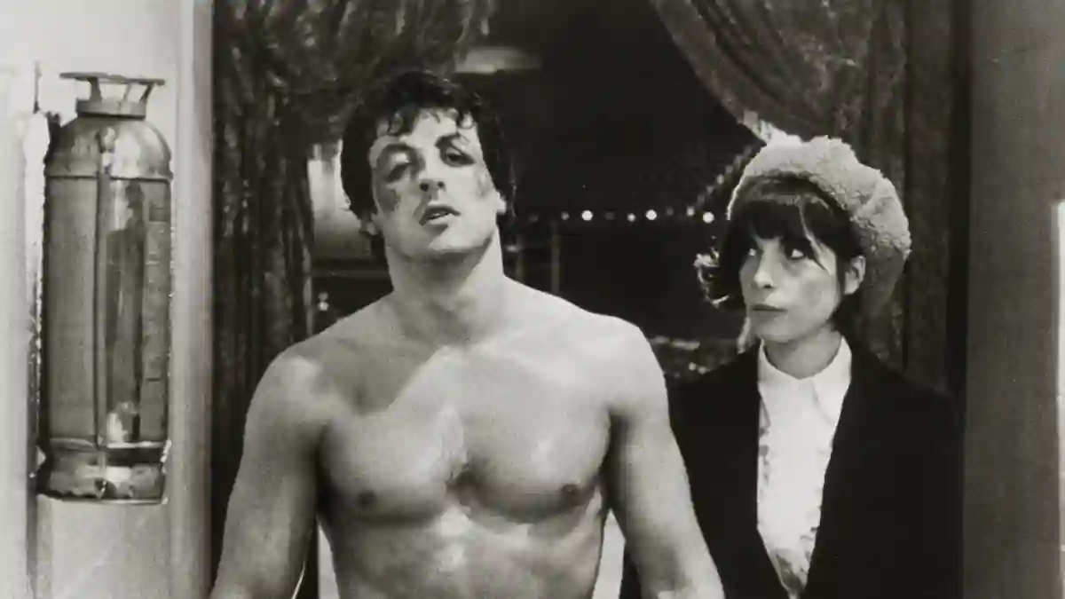 Sylvester Stallone and Talia Shire in 'Rocky'