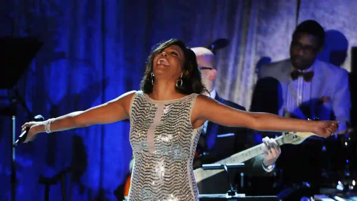 Whitney Houston at the 2011 Grammy Awards