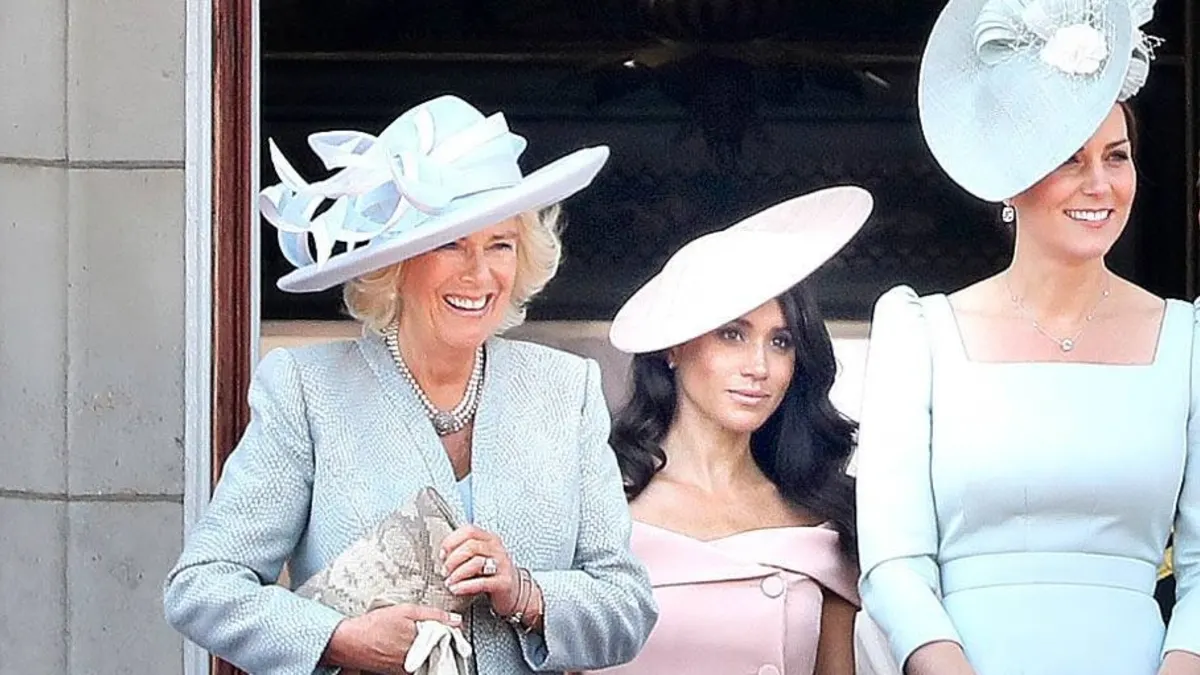 Camilla Parker, Duchess Meghan and Princess Kate