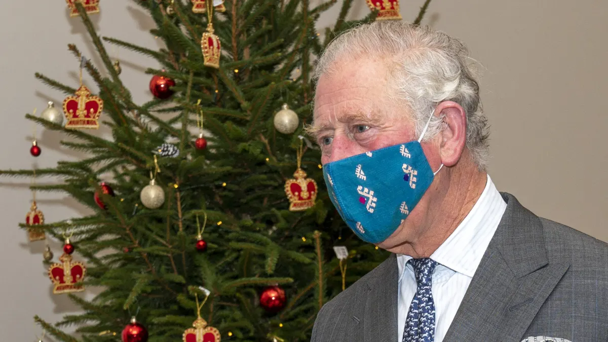 Christmas decoration forbidden British royal family tinsel tree