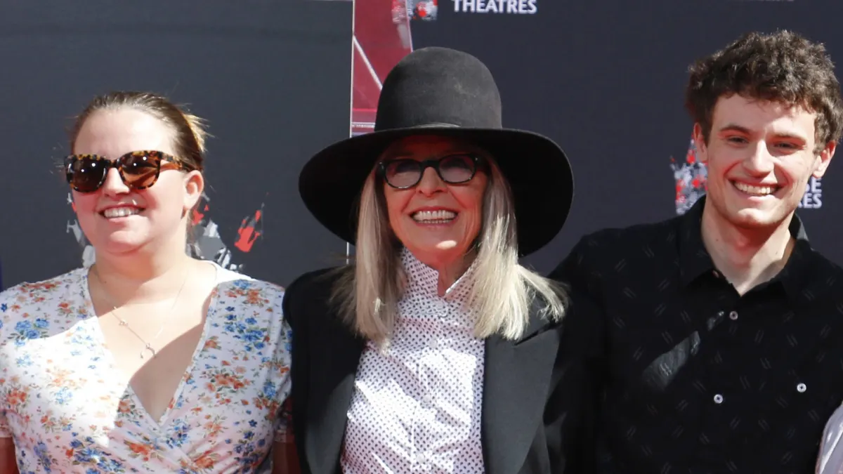 Diane Keaton with her kids Dexter Keaton White and Duke Keaton