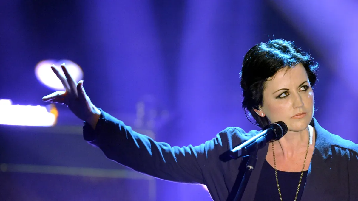 Singer Dolores O'Riordan of Irish pop ba