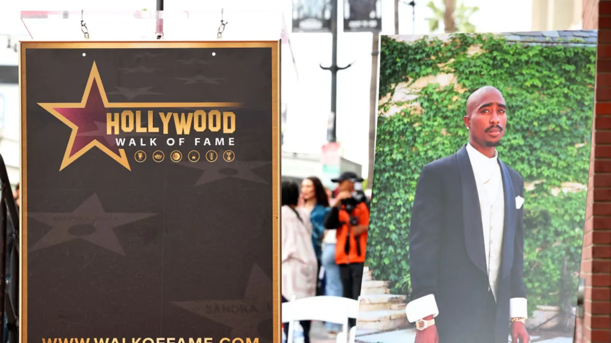 Tupac Shakur Honored With A Posthumous Star On The Hollywood Walk Of Fame