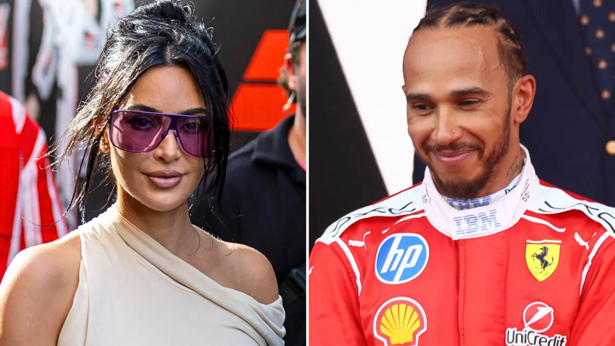 Kim Kardashian and Lewis Hamilton