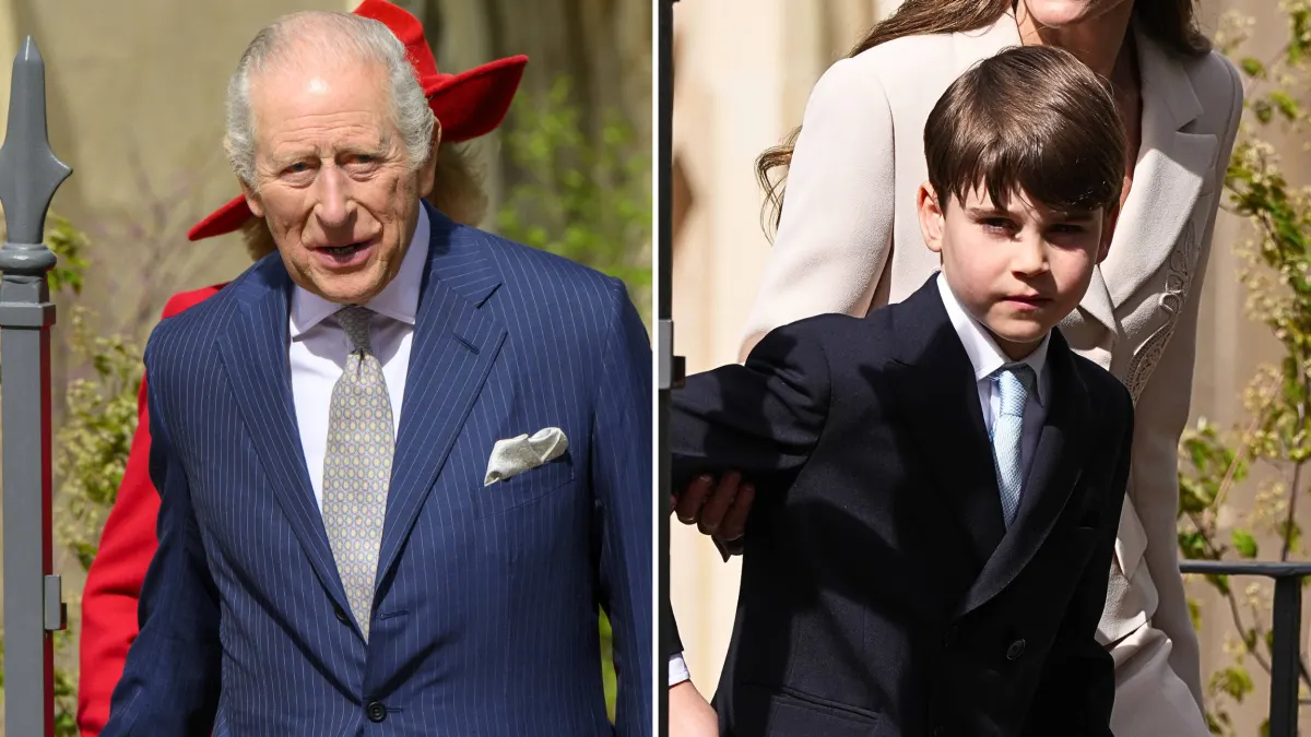 King Charles III and Prince Louis