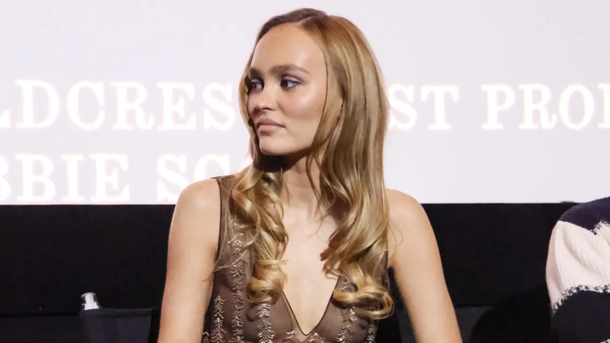 lily rose depp transparent dress skin hot
