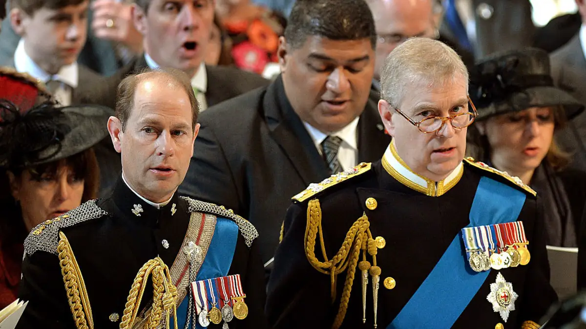 Prince Edward and Prince Andrew