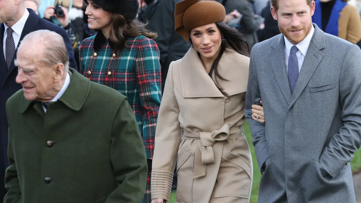 Prince Philip, Duchess Meghan and Prince Harry