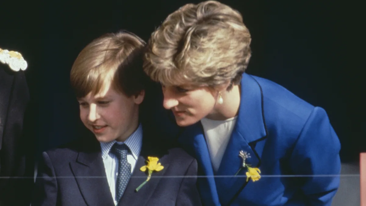 Prince William and Princess Diana