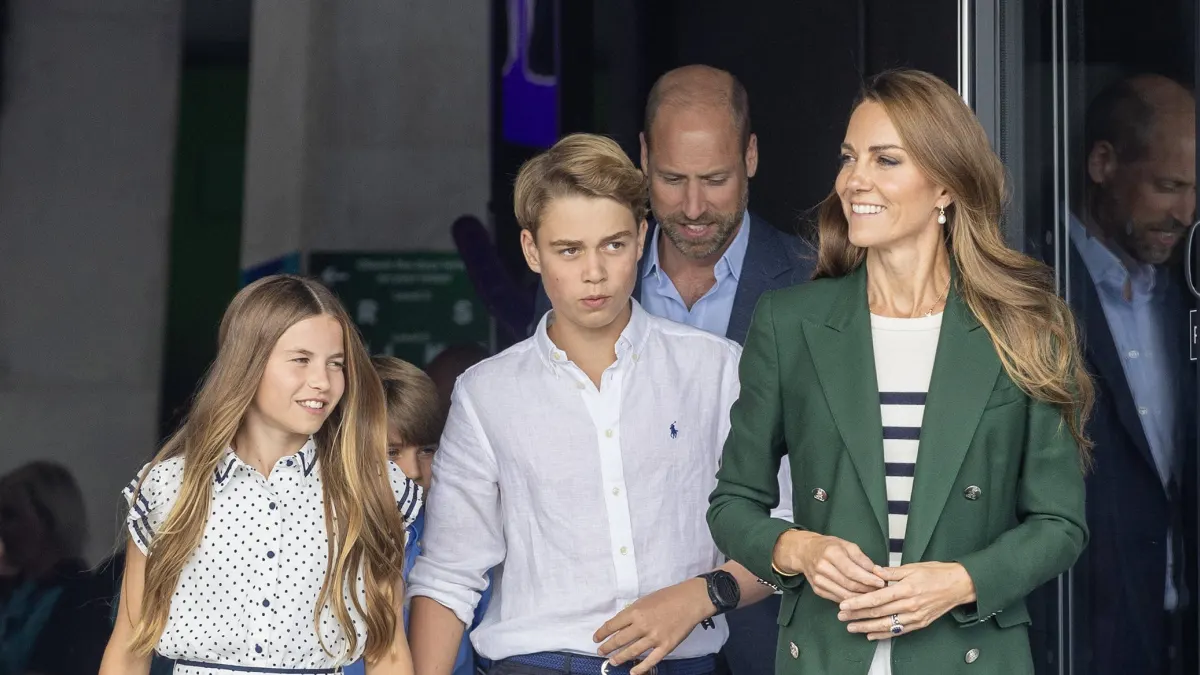 Prince William and Princess Kate with their children