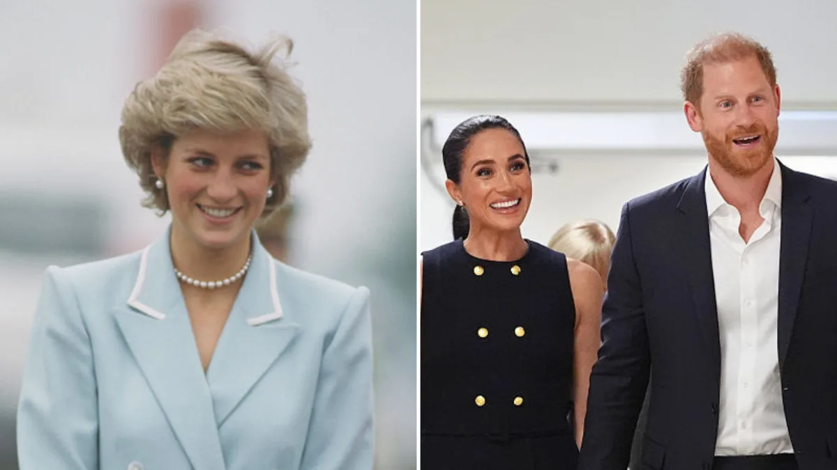 Princess Diana, Prince Harry and Meghan Markle