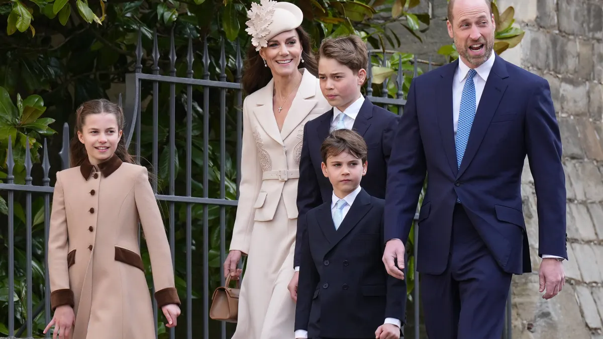 Princess Kate and Prince William with their children