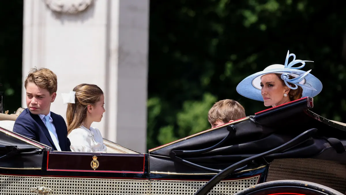 Princess Kate with her children