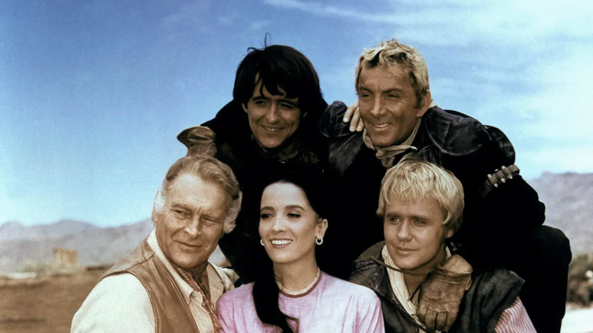 Leif Erickson, Henry Darrow, Cameron Mitchell, Mark Slade & Linda Cristal Characters: Big John Cannon,Manolito Montoya,B