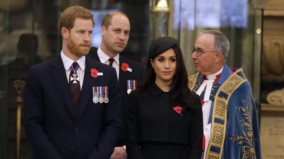Prince Harry, Prince William and Duchess Meghan
