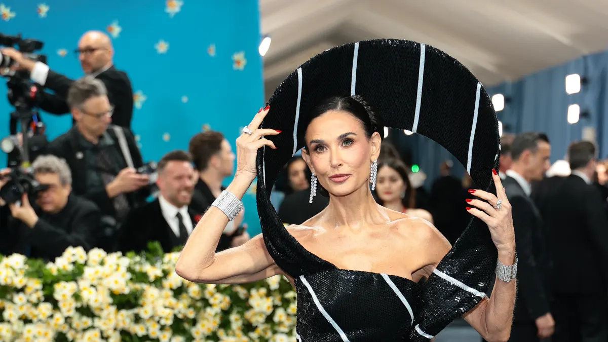Demi Moore at the Met Gala 2025