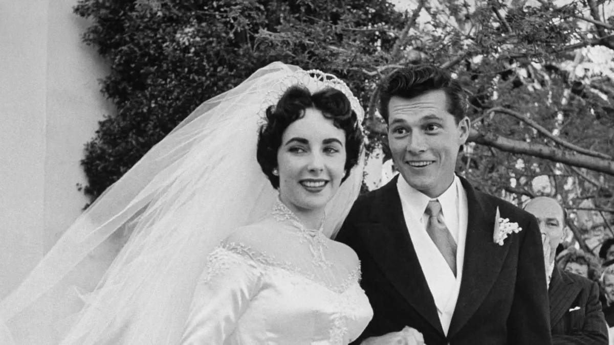 Elizabeth Taylor and Conrad Hilton
