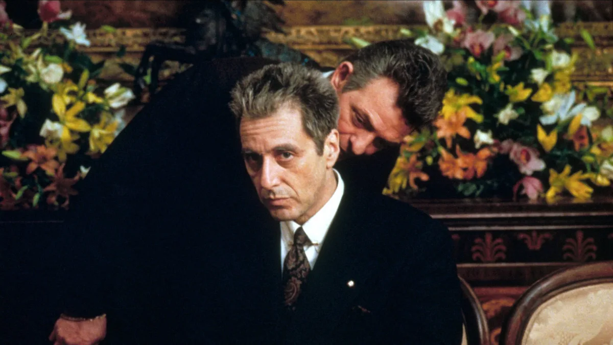 Al Pacino & Richard Bright Characters: Don Michael Corleone, Al Neri Film: The Godfather: Part Iii (USA 1990) Director: