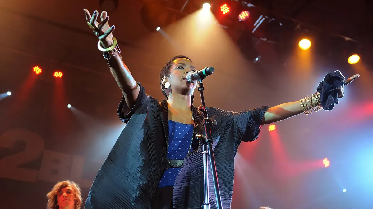Rio de Janeiro, Brazil, August 27, 2011.Singer Lauryn Hill, during her show at the Back2Black Festival at Leopoldina Sta