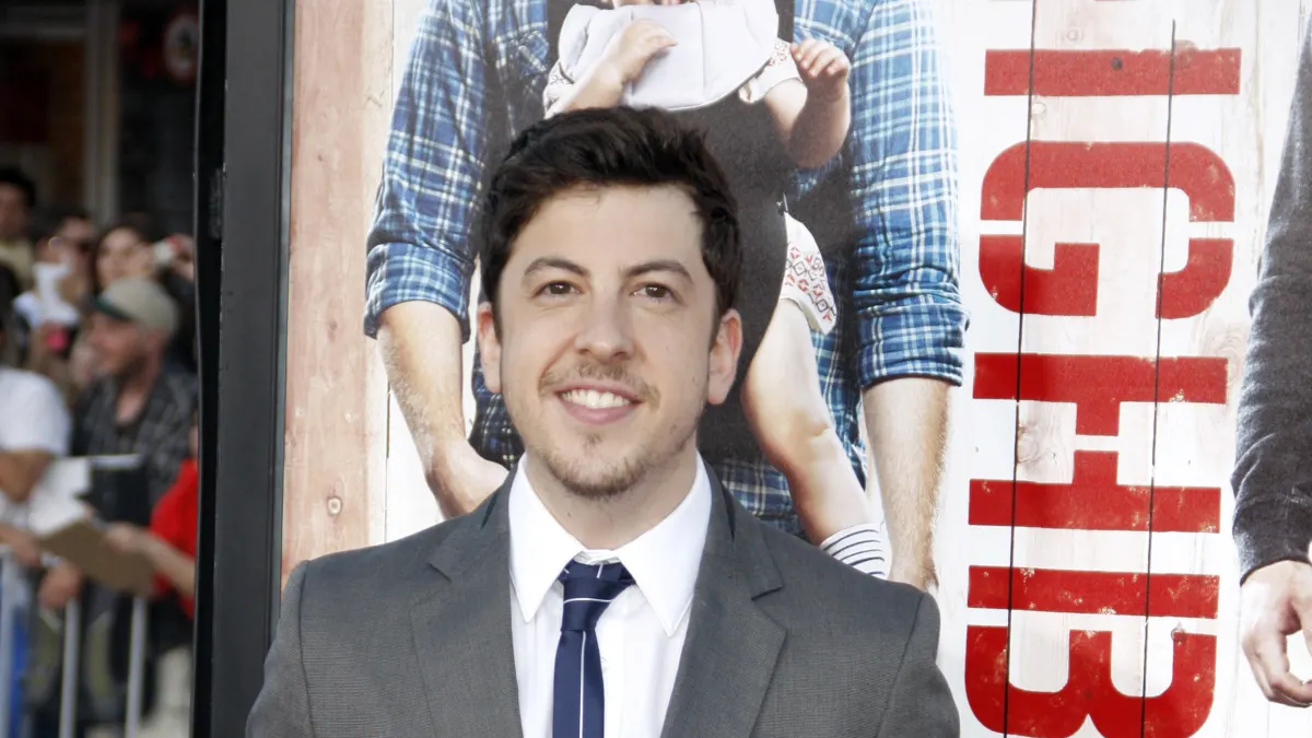 Christopher Mintz-Plasse at the Los Angeles premiere of Neighbors held at the Regency Bruin Theatre in Los Angeles, US