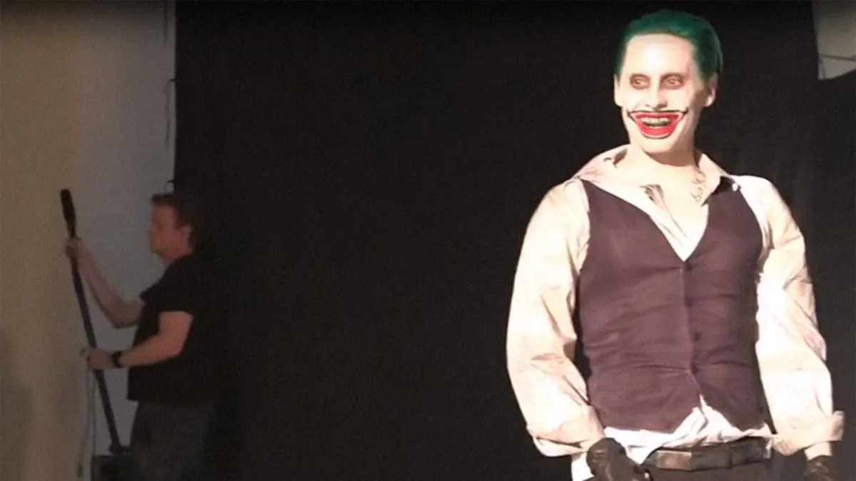 Jared Leto on the filming set of 'Suicide Squad'.