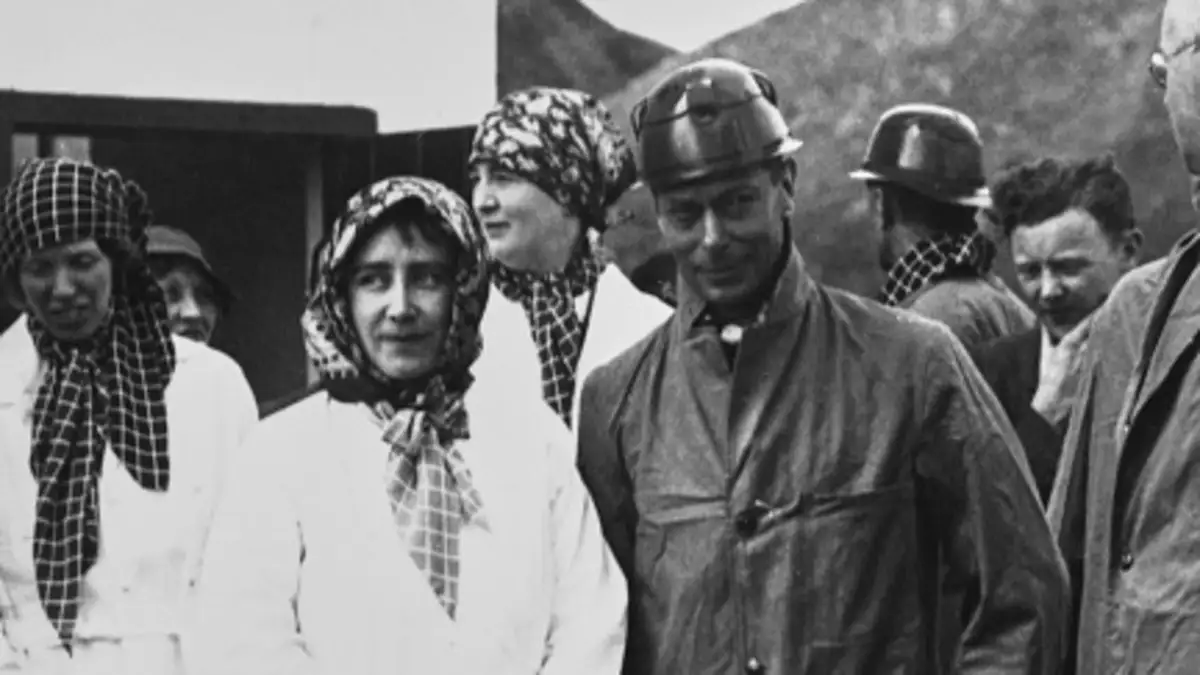 Duke And Duchess Of York In Durham, 1936