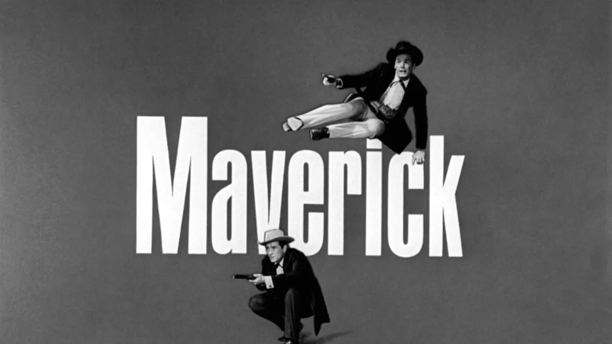 MAVERICK, James Garner, Jack Kelly, 1957-62 Courtesy Everett Collection !ACHTUNG AUFNAHMEDATUM GESCHÄTZT! PUBLICATIONxIN