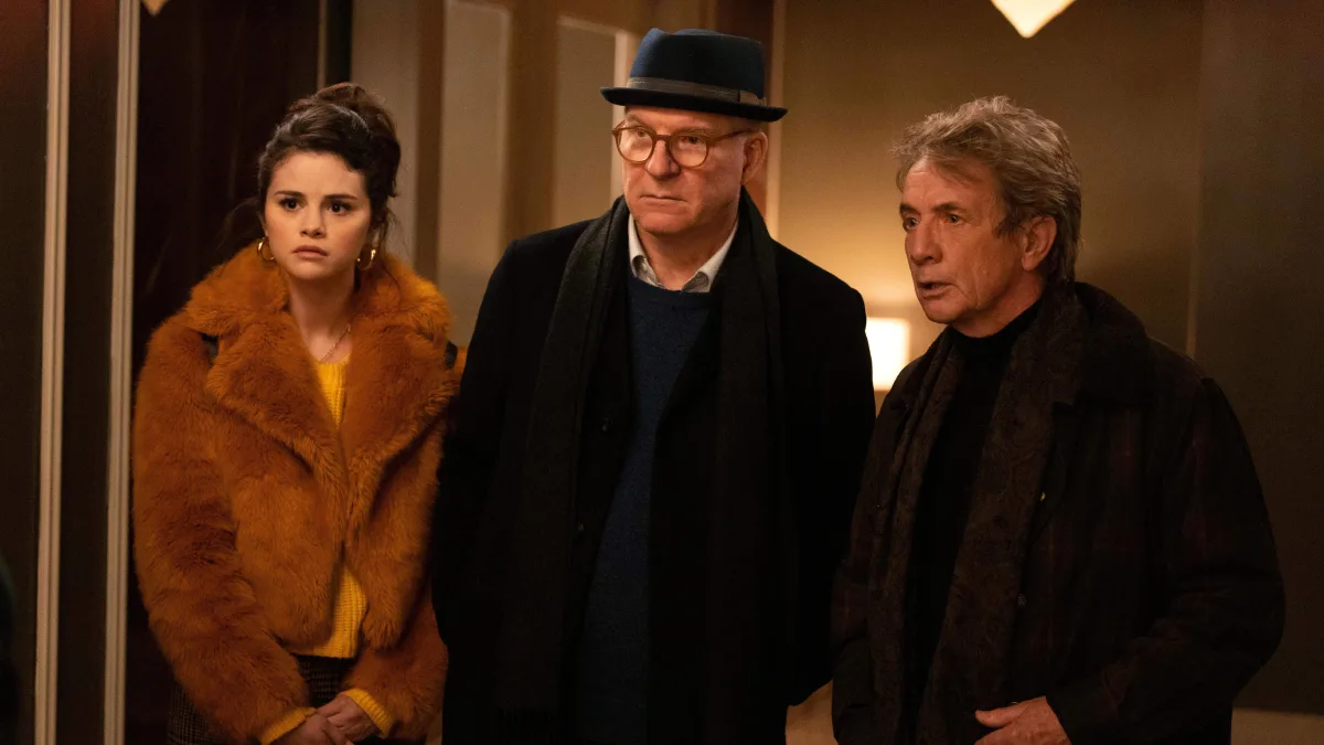 Selena Gomez, Steve Martin, and Martin Short in 'Only Murders in the Building'