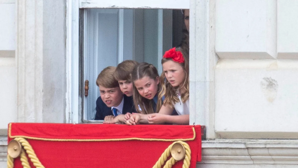 Prince George, Prince Louis, Princess Charlotte and Mia Tindall
