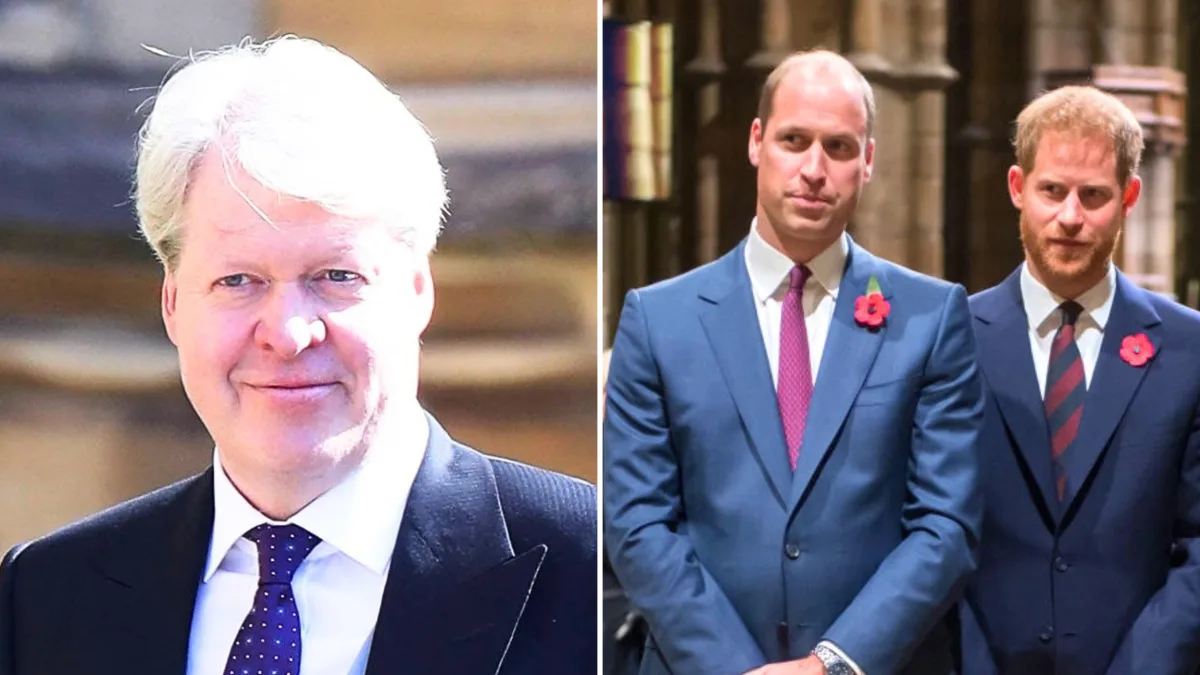 Charles Spencer, Prince William and Prince Harry