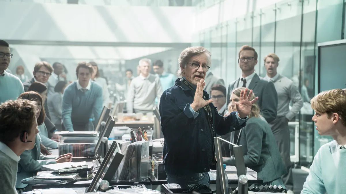 Steven Spielberg filming 'Ready Player One'