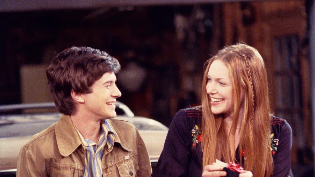 Topher Grace and Laura Prepon in 'That '70s Show'.