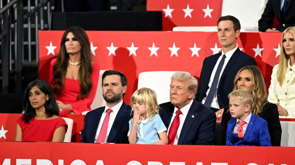 Donald Trump with his family