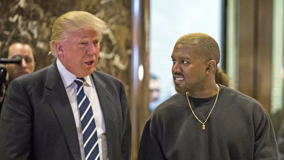 Donald Trump and Kanye West