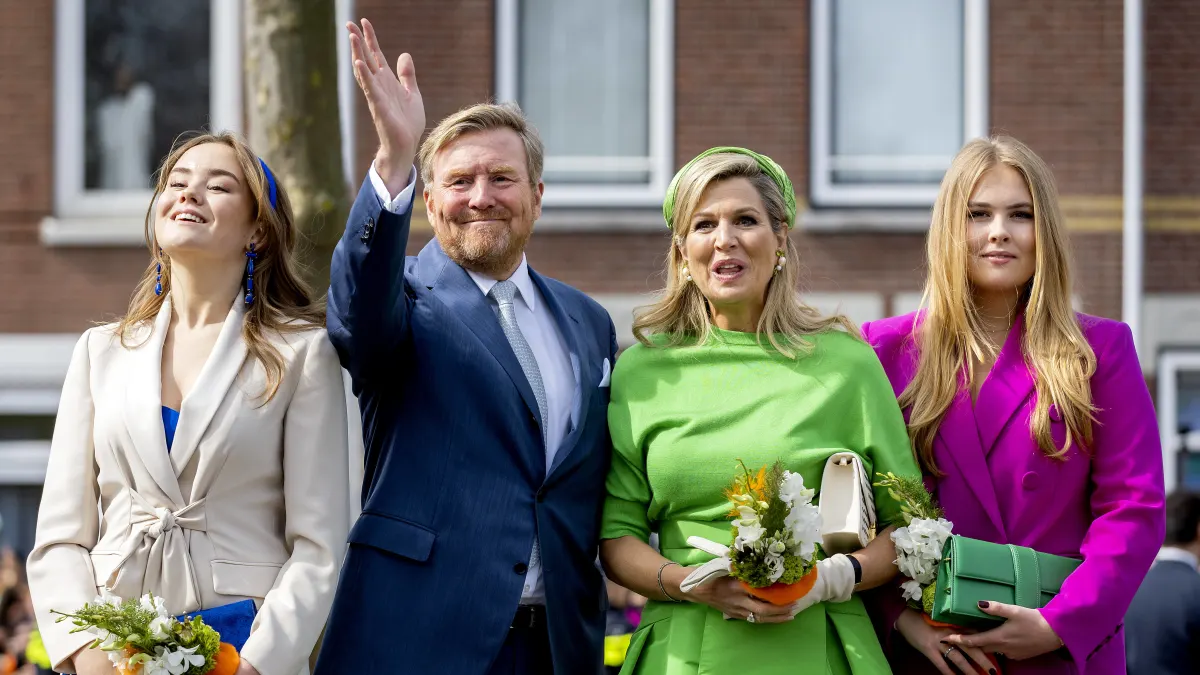 Daughter Arina, King Williem Alexander, Queen Maxima and daughter Amalia