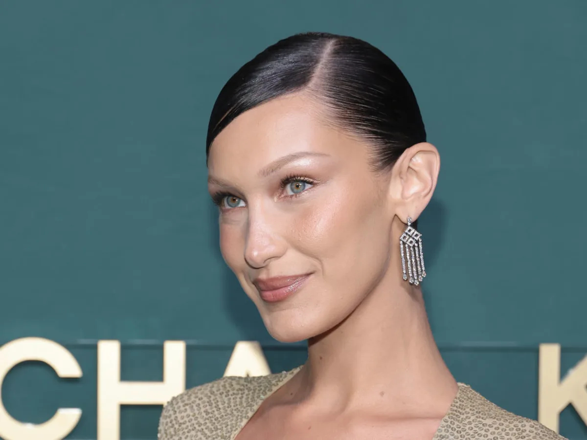 Bella Hadid Wears A Trench Coat With A Bralette While In LA