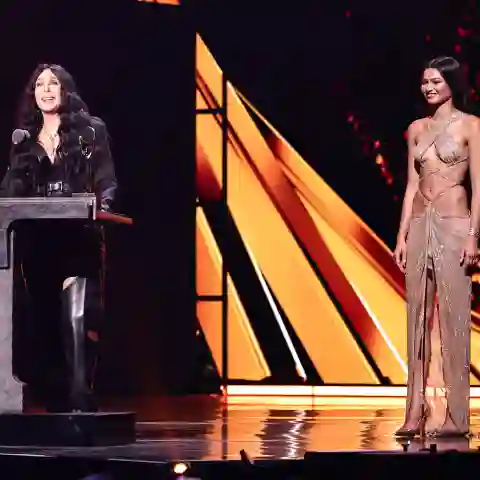 Cher and Zendaya during the Rock &amp; Roll Hall Of Fame ceremony