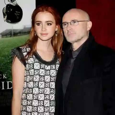 Phil Collins and Lilly Collins