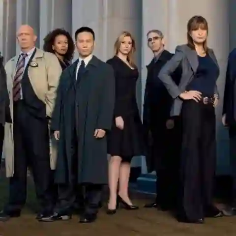Ice-T, Dann Florek, Tamara Tunie, B.D. Wong, Diane Neal, Richard Belzer, Mariska Hargitay y Christopher Meloni