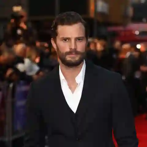 Jamie Dornan attends the European Premiere of "A Private War" on October 20, 2018, in London, England.