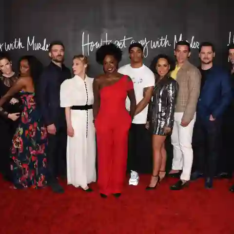 The cast of 'How to Get Away with Murder' at the show's series finale event on February 8, 2020.