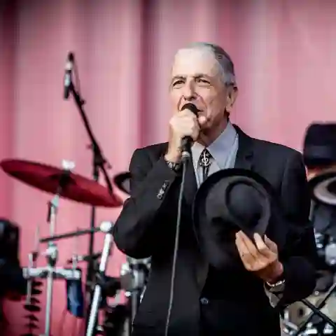 Leonard Cohen performing at Olympisch Stadion, Amsterdam