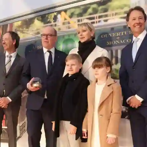 Prince Albert, Princess Charlene, Princess Gabriella and Prince Jacques